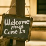 Welcome sign