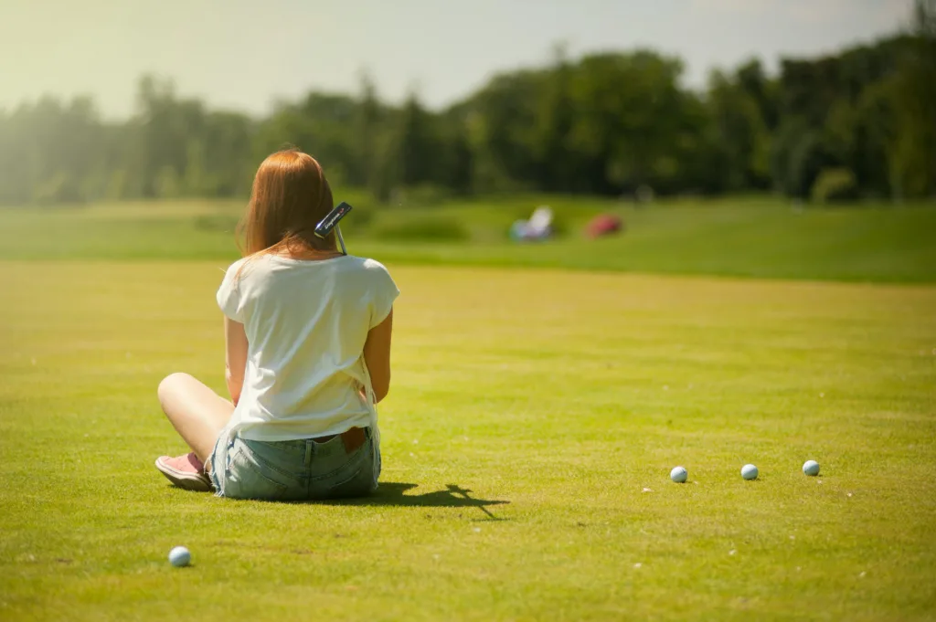 Woman golf