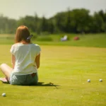 Woman golf